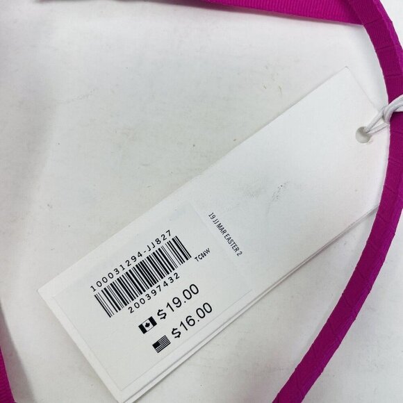 Janie and Jack Baby/Toddler Girls One Size Headband with Large Bow Fuchsia Pink - Picture 6 of 6